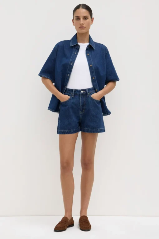 Boxy Denim Short