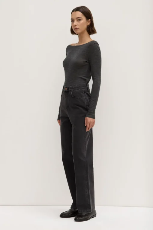 High Waist Straight Jean