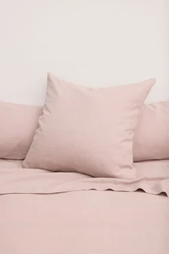 Linen European Pillow Case Rose
