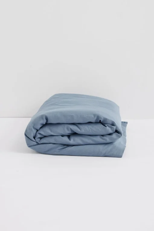 Linen Fitted Sheet Ocean
