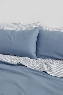 Linen Flat Sheet Ocean