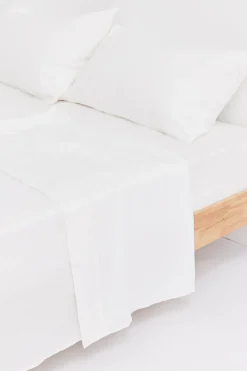 Linen Flat Sheet White