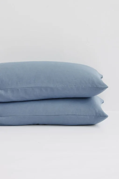 Linen Standard Pillow Cases Ocean