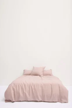 Linen Standard Pillow Cases Rose