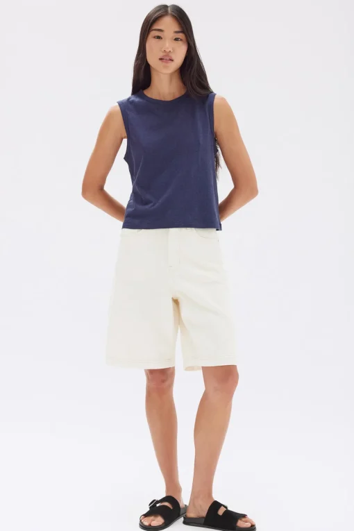 Relaxed Denim Short