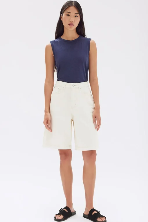 Relaxed Denim Short