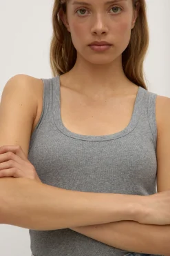 Robyn Scoop Neck Rib Tank