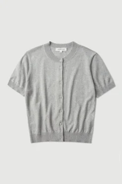 Semra Cotton Cashmere Short Sleeve Cardigan